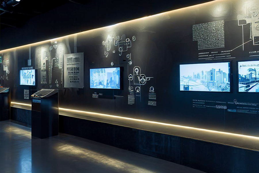 展廳設(shè)計(jì)，展廳設(shè)計(jì)效果圖，九來(lái)九往展廳設(shè)計(jì)公司