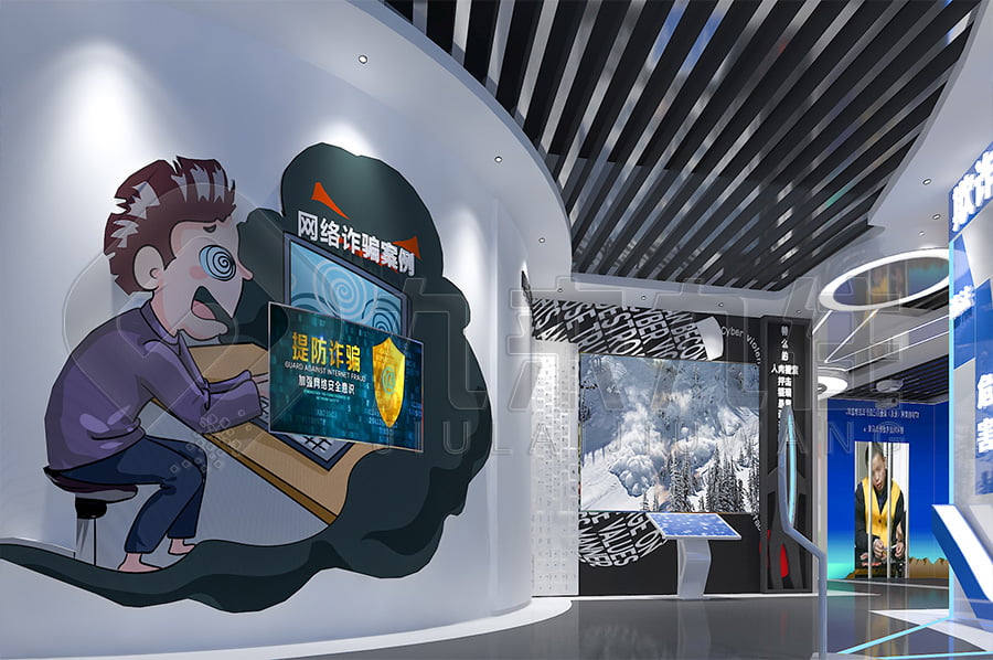 法治教育實(shí)踐基地，普法教育展館效果圖設(shè)計(jì)，法院普法示范平臺平面設(shè)計(jì)公司