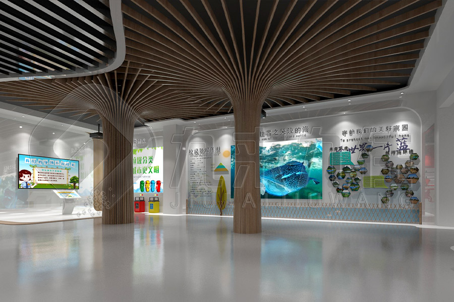 枝江市生活垃圾分類(lèi)示范教育基地，垃圾分類(lèi)展廳設(shè)計(jì)方案，環(huán)保展廳設(shè)計(jì)案例